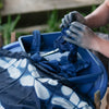 Removal of shibori resist after dyeing