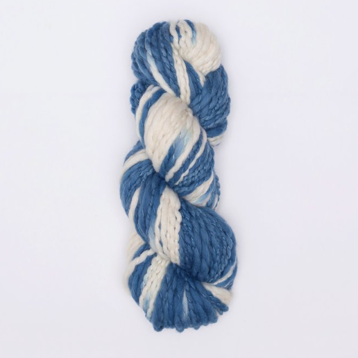 KINUA Handspun Flamé Yarn (Marble Blue Indigo)