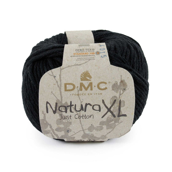 DMC Natura XL Just Cotton Yarn (02 - Noir)