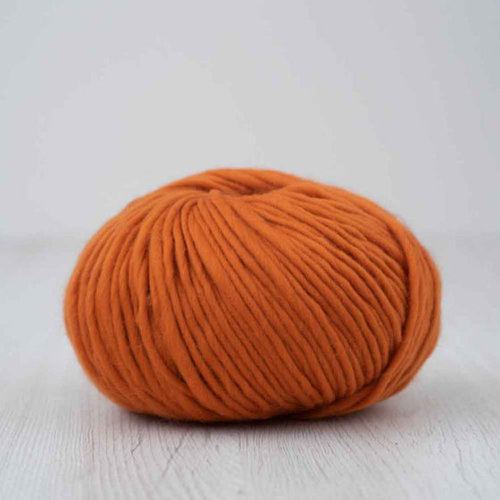 marigold orange amber colour wool