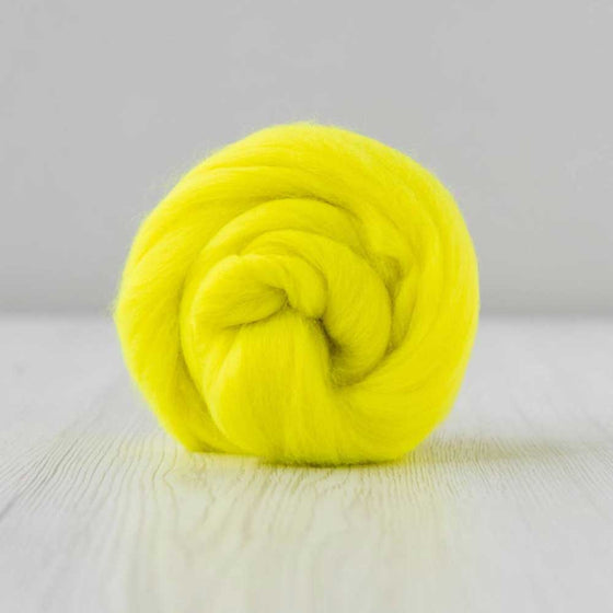 Extra Fine Merino Wool Roving (Neon Range) - Electricity