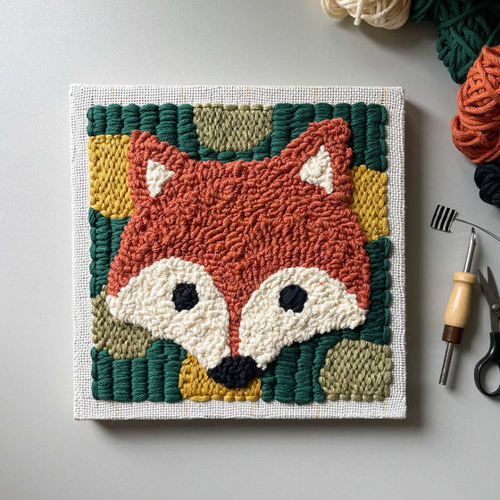 DIY Punch Needle Kit (Mr Fox)
