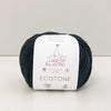 black recycled cotton yarn