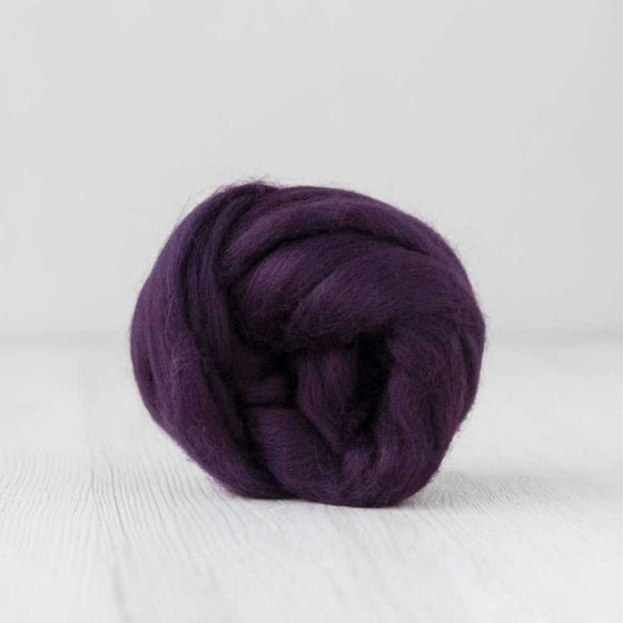 Fine Merino Wool Roving - Blackberry