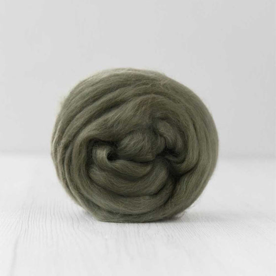 Fine Merino Wool Roving - Moss