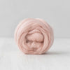 soft fine merino wool roving nude beige pastel