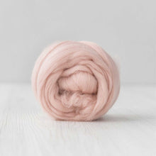  soft fine merino wool roving nude beige pastel