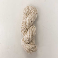  recycled cotton yarn, handspun, undyed, ready to dye