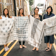  Indian Wood Block Printing Scarf Workshop
