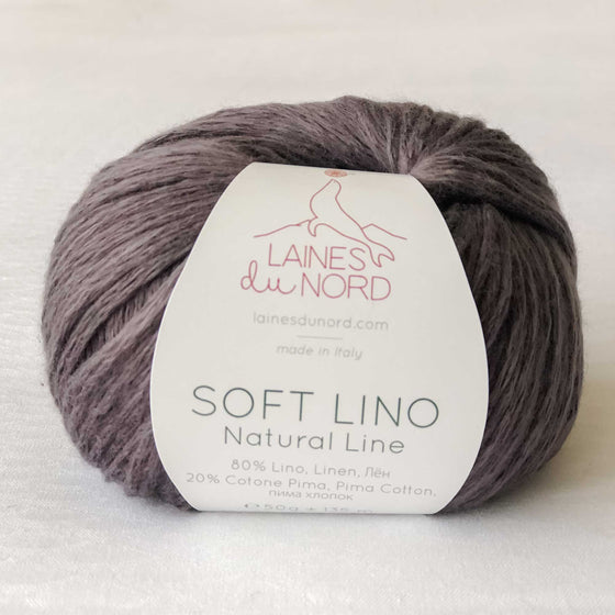 Laines Du Nord Soft Lino Yarn - No. 10 Charcoal