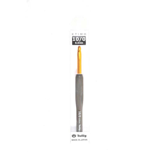 Tulip Etimo Soft Grip Crochet Hook (Grey 6mm)