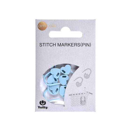 Tulip Stitch Marker 7-Piece Pack (Blue Heart)