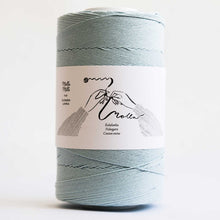  misty blue molla mills cotton twine suomen lanka finland singapore crochet rug warp