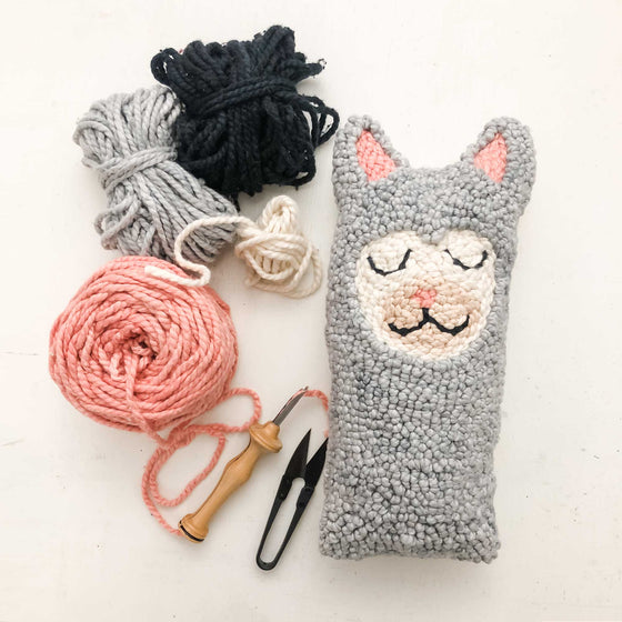punch needle alpaca llama plushie workshop, sew a plushie workshop for kids