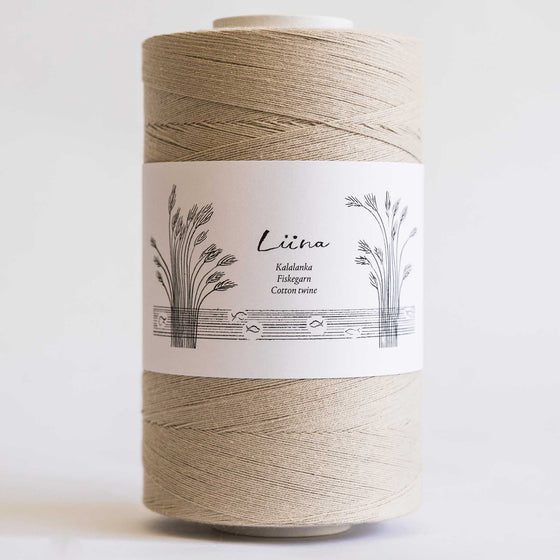 beige liina cotton twine 12ply suomen lanka coloured warp thread singapore